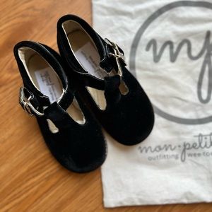 NEW Mon Petit velvet T-strap Mary Janes